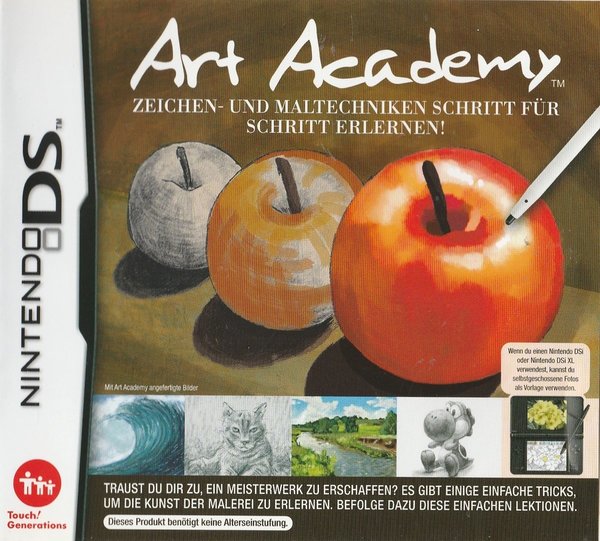 Art Academy Zeichen und Maltechniken, Nintendo DS