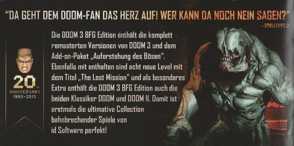 DOOM 3 BFG Edition, ( PEGI ), XBox 360