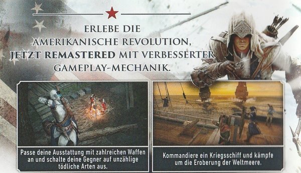Assassin's Creed III Remastered, Nintendo Switch