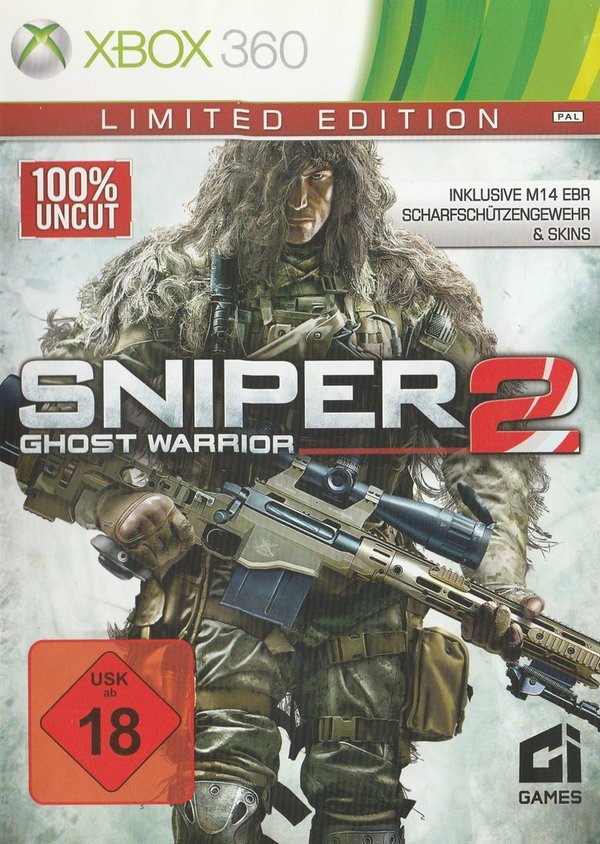 Sniper Ghost Warrior 2, Limited Edition, XBox 360