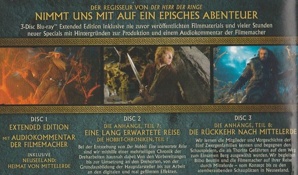 Der Hobbit Trilogie Extended Edition, Blu-ray