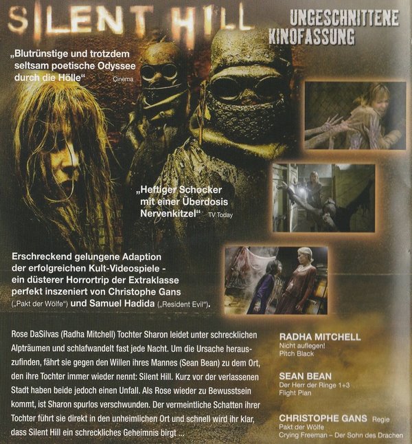 Silent Hill Willkommen in der Hölle, DVD