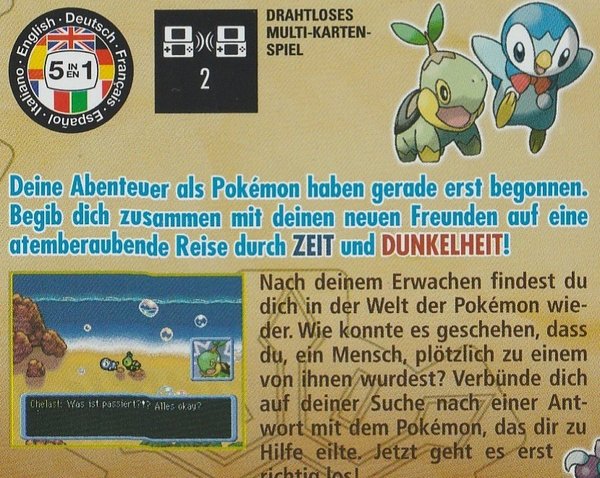 Pokémon Mystery Dungeon Erkundungsteam Zeit, Nintendo DS