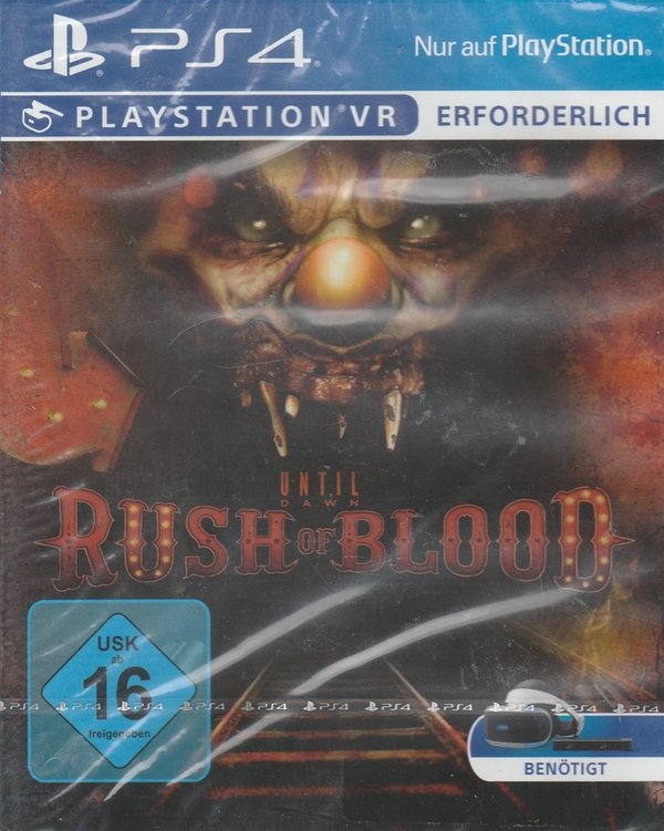 Until Dawn Rush of Blood, PlayStation VR, PS4