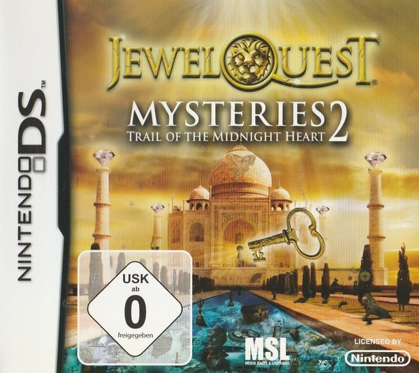 Jewel Quest Mysteries 2 Trail of Midnight Heart , Nintendo DS