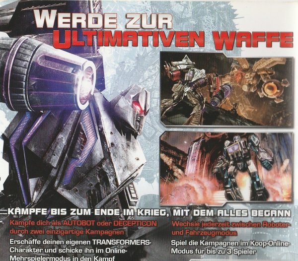Transformers Kampf um Cybertron, XBox 360