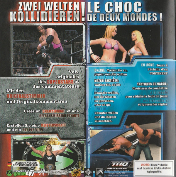 WWE Smackdown vs. Raw, Platinum, PS2