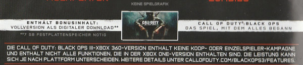 Call of Duty, Black Ops III, XBox 360