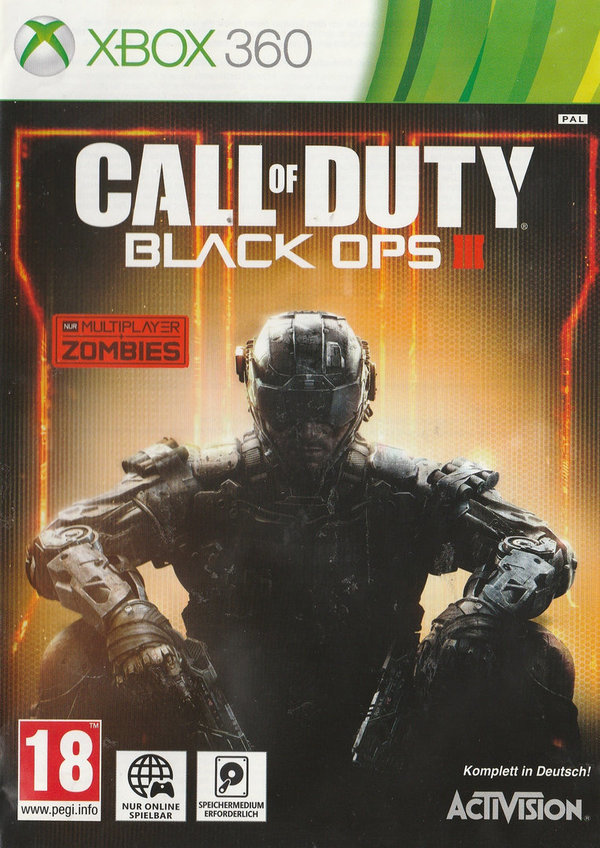 Call of Duty, Black Ops III, XBox 360