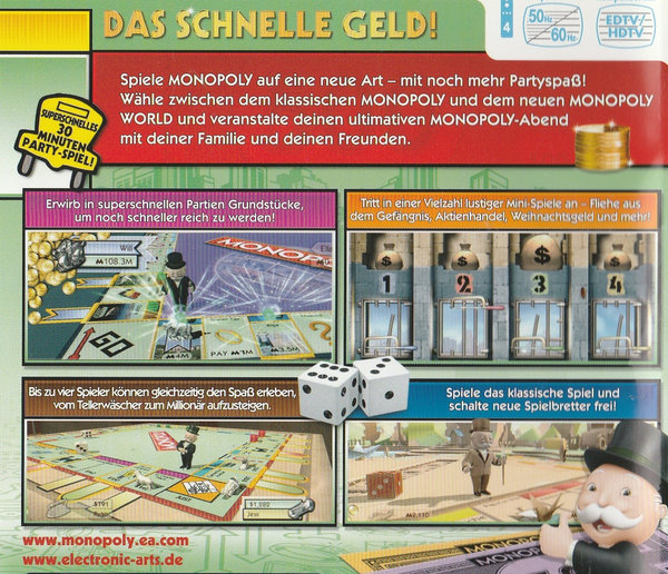 Monopoly Mit Classic und World Edition, Nintendo Wii