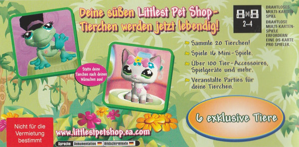 Littlest Pet Shop Dschungel, Nintendo DS