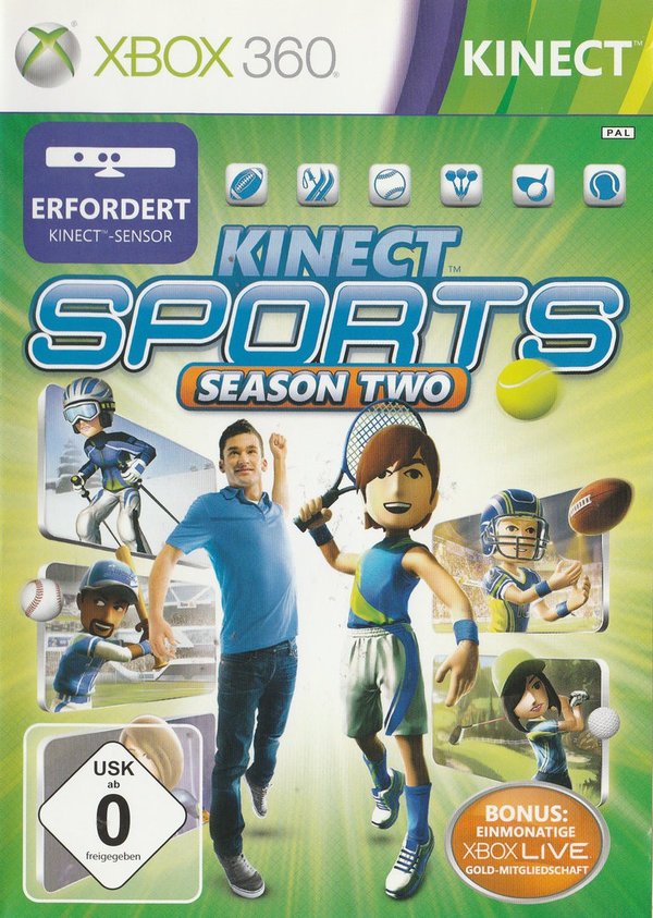 Kinect Sports 2, Kinect erforderlich, XBox 360