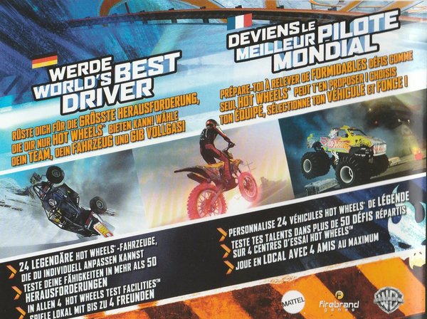 Hot wheels world's best Driver, ( PEGI ), PS3